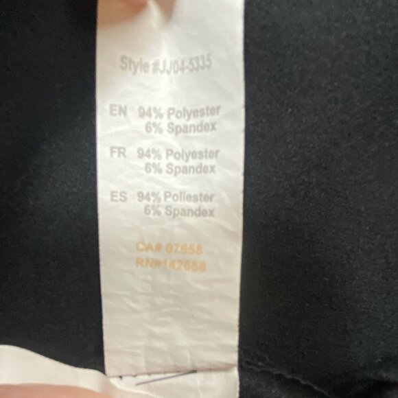 ReVamped Black Sleeveless High-Low Flare Cocktail Dress Womens Size Medium - Picture 5 of 9